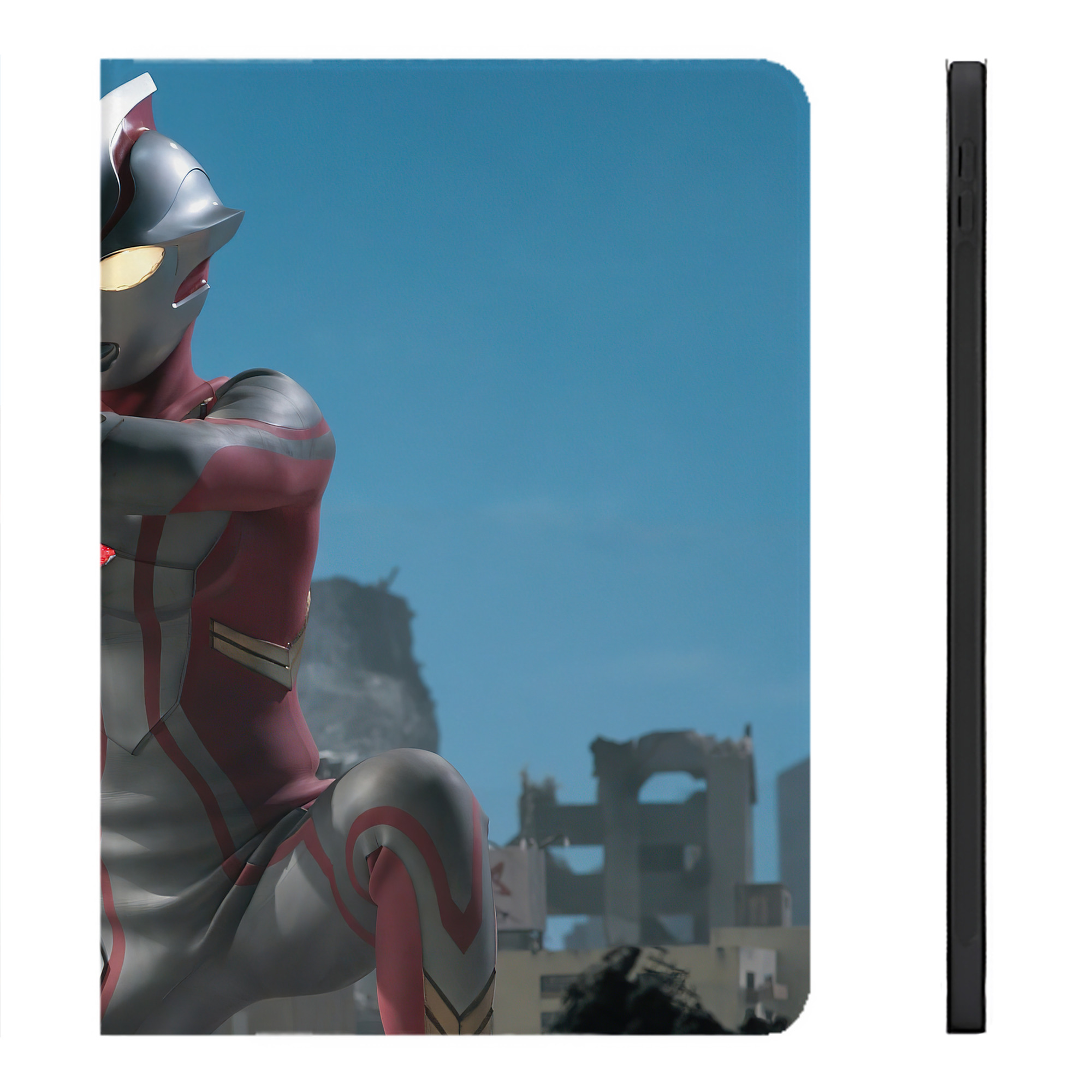 （画像用） ウルトラマン Ultraman IPadケース ペンホルダー付き ブックスタイルデザイン